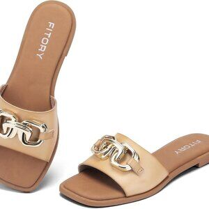 Women's Flat Sandals Fashion Slides Size 6-11